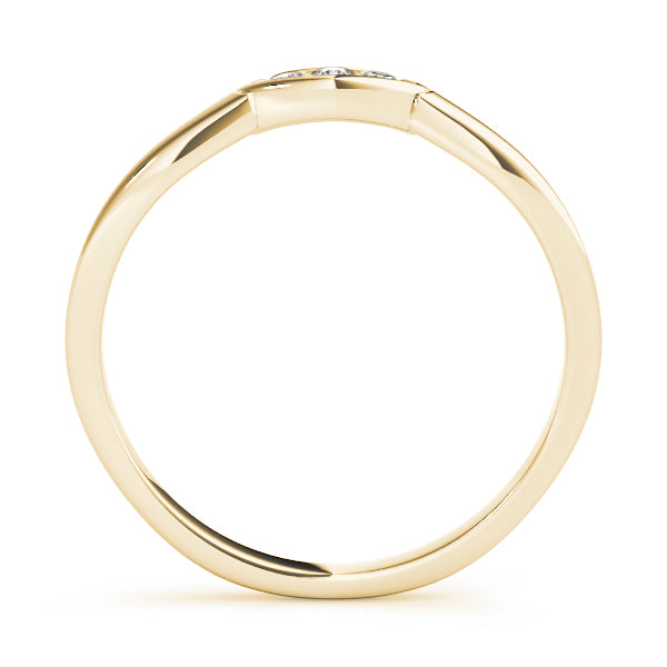 Curved Diamond Wedding Band · 0.04 ct tw