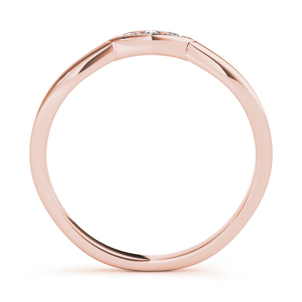 Curved Diamond Wedding Band · 0.04 ct tw