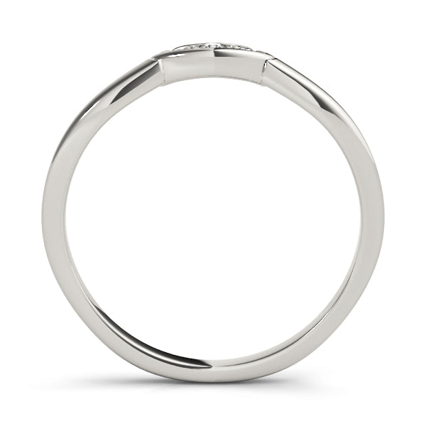 Curved Diamond Wedding Band · 0.04 ct tw