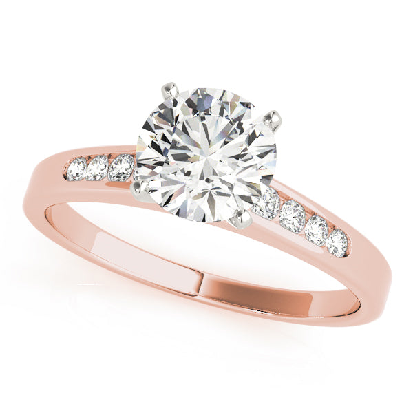 Single Row Channel Set Diamond Engagement Ring · 0.13 ct tw