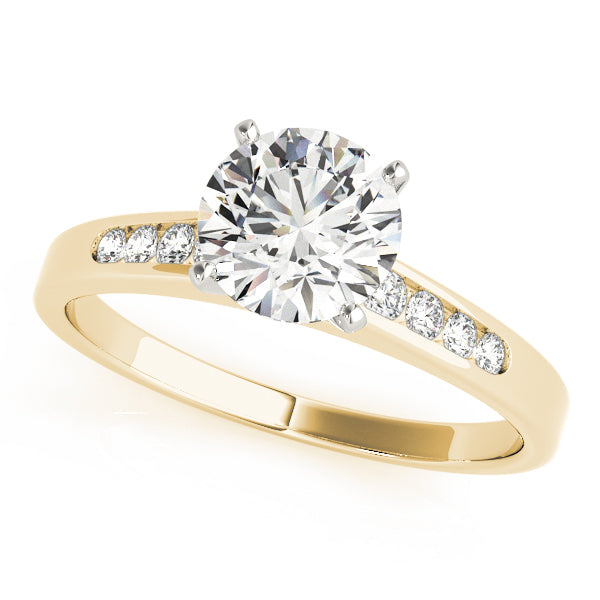 Single Row Channel Set Diamond Engagement Ring · 0.13 ct tw