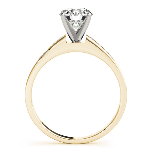 Single Row Channel Set Diamond Engagement Ring · 0.13 ct tw