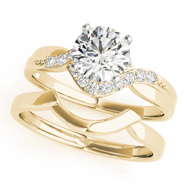 Bypass Diamond Engagement Ring · 0.16 ct tw