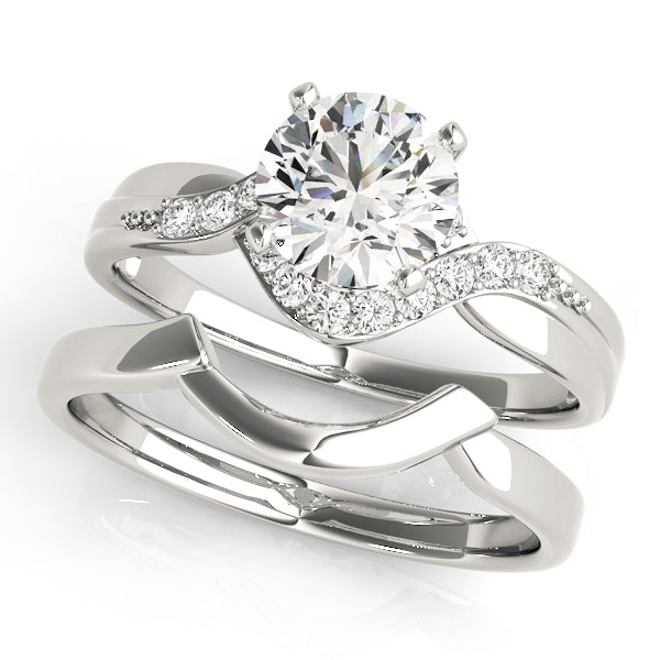 Bypass Diamond Engagement Ring · 0.16 ct tw