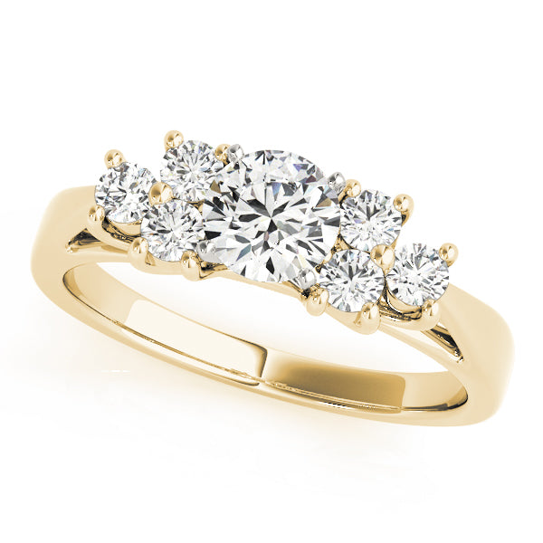 Cluster Sides Diamond Engagement Ring · 0.24 ct tw