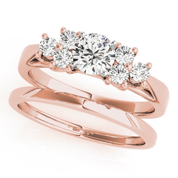 Cluster Sides Diamond Engagement Ring · 0.24 ct tw