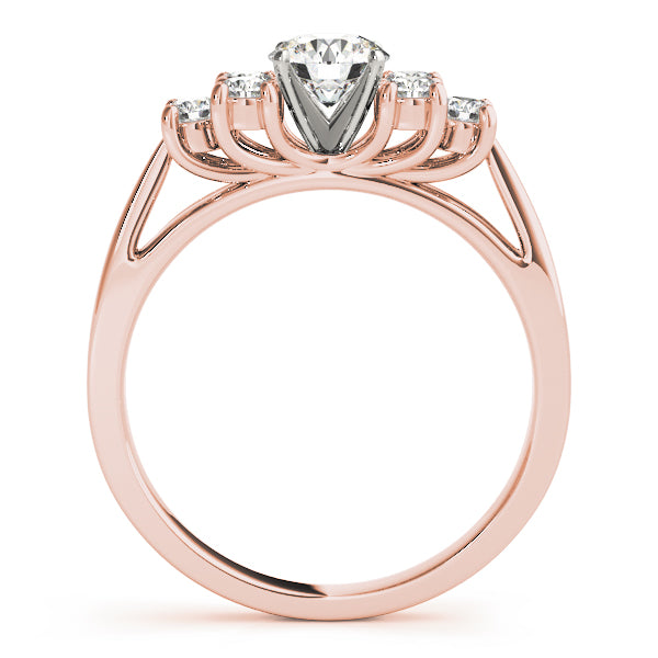 Cluster Sides Diamond Engagement Ring · 0.24 ct tw