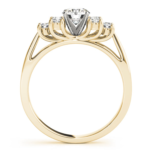Cluster Sides Diamond Engagement Ring · 0.24 ct tw