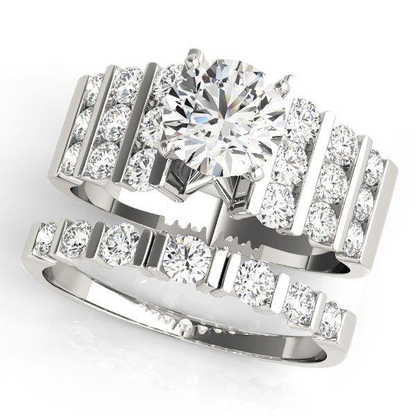 Multi-Row Diamond Engagement Ring · 0.66 ct tw