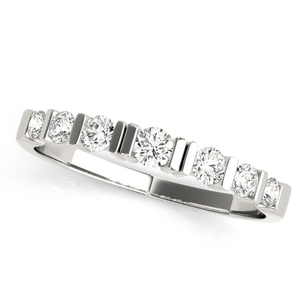 Bar Set Diamond Wedding Band · 0.33 ct tw