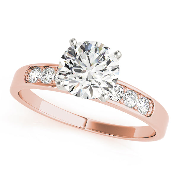 Single Row Channel Set Diamond Engagement Ring · 0.18 ct tw