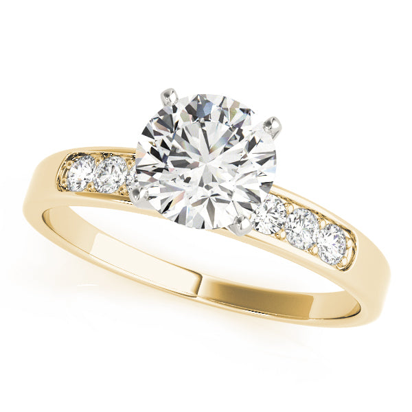 Single Row Channel Set Diamond Engagement Ring · 0.18 ct tw