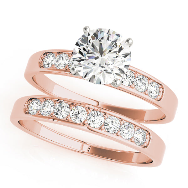 Single Row Channel Set Diamond Engagement Ring · 0.18 ct tw