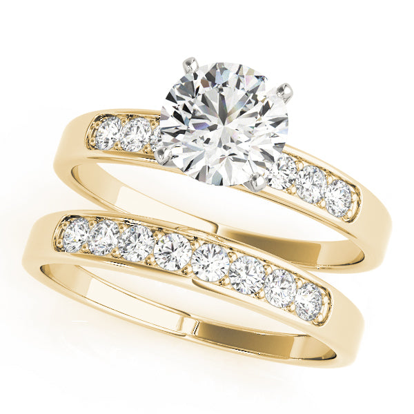 Single Row Channel Set Diamond Engagement Ring · 0.18 ct tw