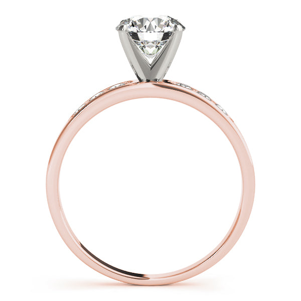 Single Row Channel Set Diamond Engagement Ring · 0.18 ct tw