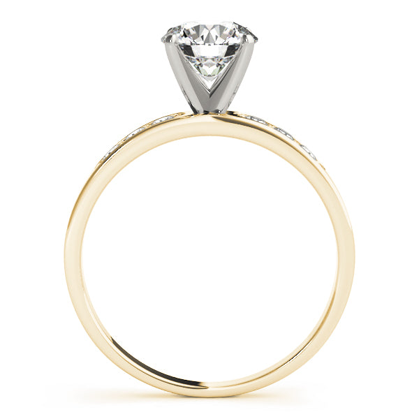 Single Row Channel Set Diamond Engagement Ring · 0.18 ct tw