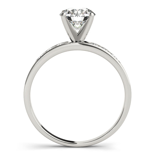 Single Row Channel Set Diamond Engagement Ring · 0.18 ct tw