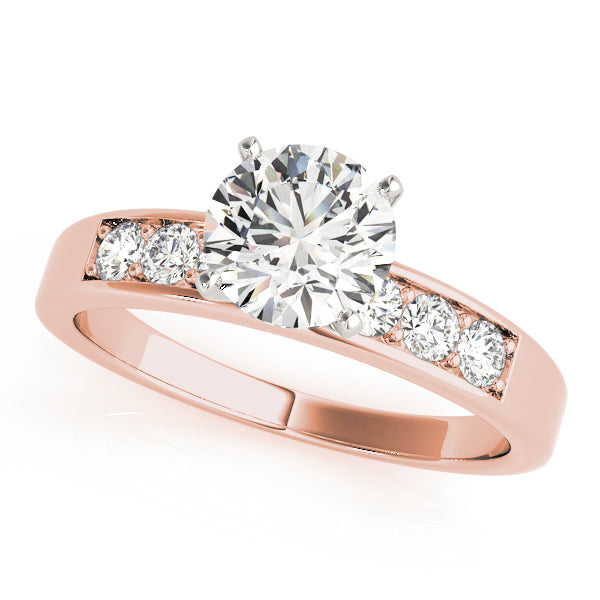Single Row Channel Set Diamond Engagement Ring · 0.36 ct tw