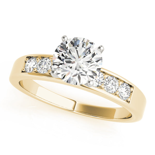 Single Row Channel Set Diamond Engagement Ring · 0.36 ct tw