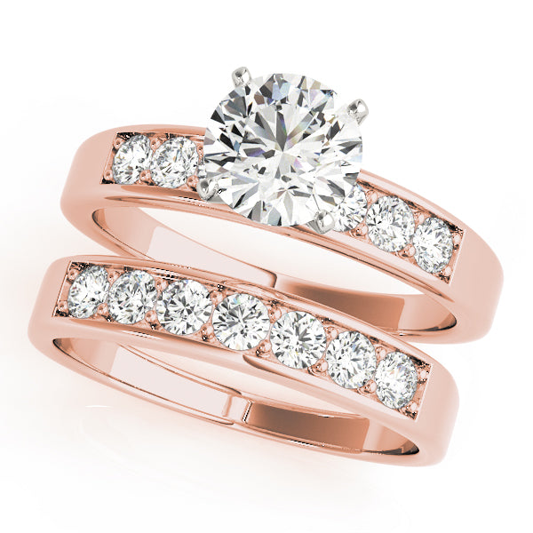 Single Row Channel Set Diamond Engagement Ring · 0.36 ct tw