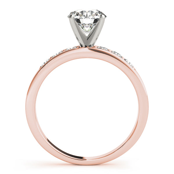 Single Row Channel Set Diamond Engagement Ring · 0.36 ct tw