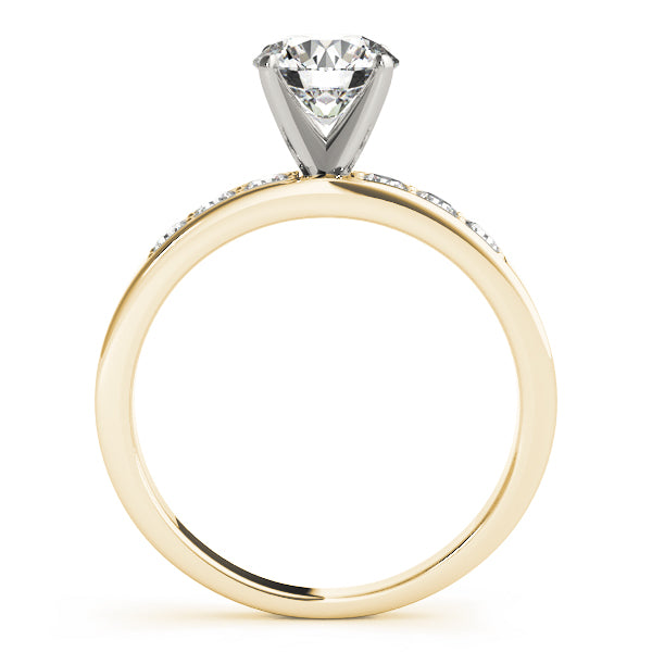 Single Row Channel Set Diamond Engagement Ring · 0.36 ct tw