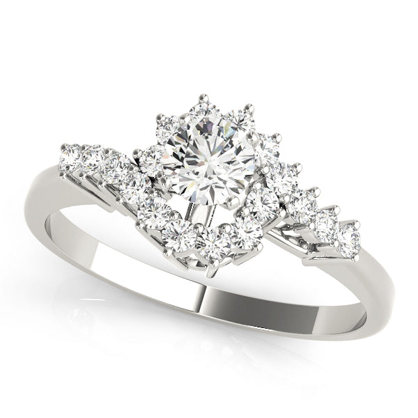 Bypass Diamond Engagement Ring · 0.18 ct tw