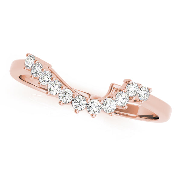 Curved Diamond Wedding Band · 0.11 ct tw