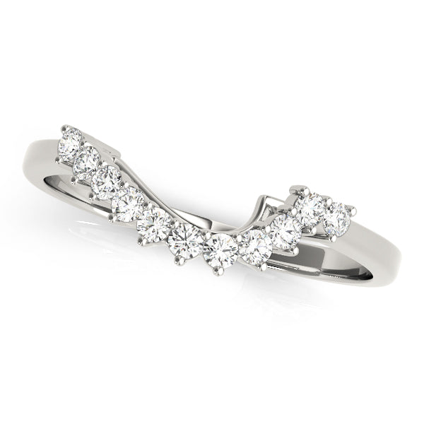 Curved Diamond Wedding Band · 0.11 ct tw