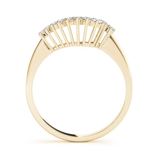 Curved Diamond Wedding Band · 0.11 ct tw