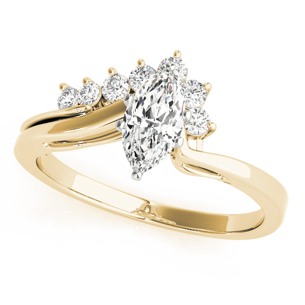 Bypass Diamond Engagement Ring · 0.17 ct tw