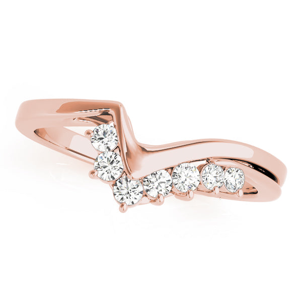 Curved Diamond Wedding Band · 0.13 ct tw