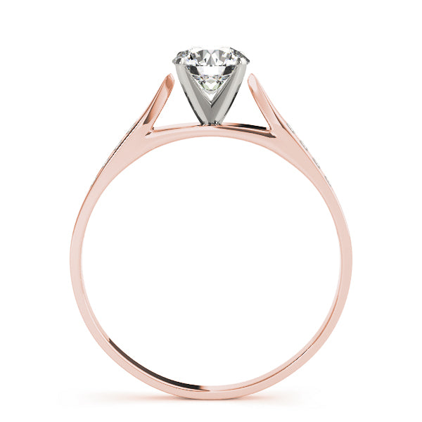 Single Row Channel Set Diamond Engagement Ring · 0.06 ct tw