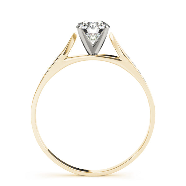 Single Row Channel Set Diamond Engagement Ring · 0.06 ct tw