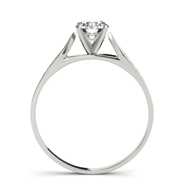 Single Row Channel Set Diamond Engagement Ring · 0.06 ct tw