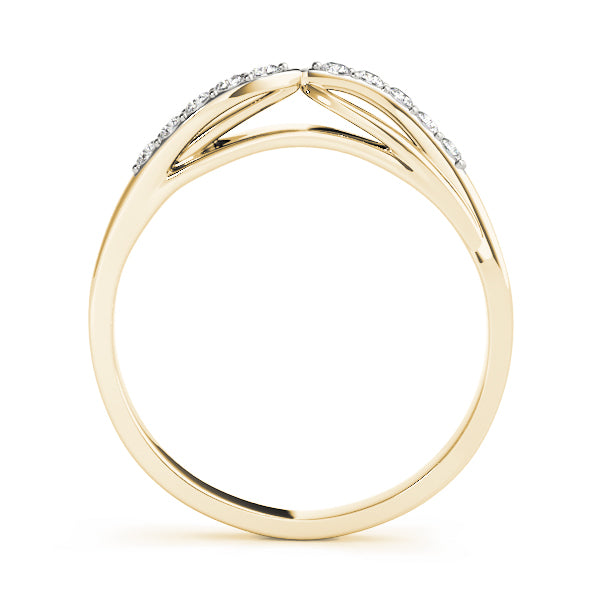 Curved Diamond Wedding Band · 0.10 ct tw