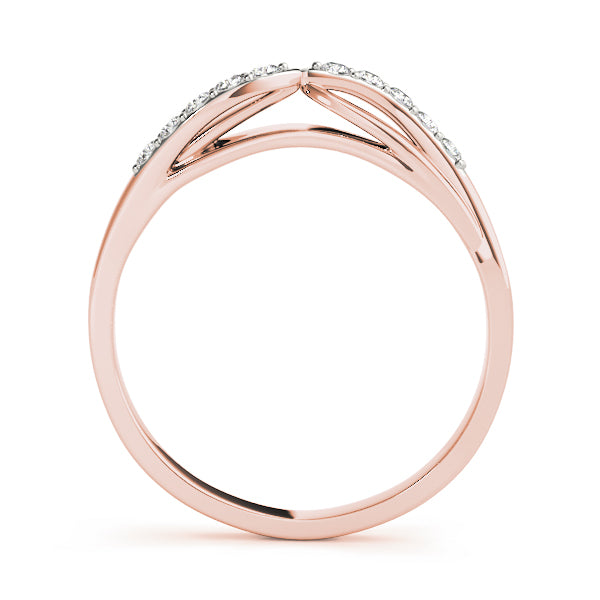 Curved Diamond Wedding Band · 0.10 ct tw