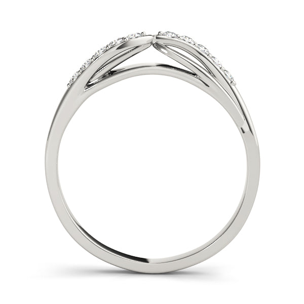 Curved Diamond Wedding Band · 0.10 ct tw