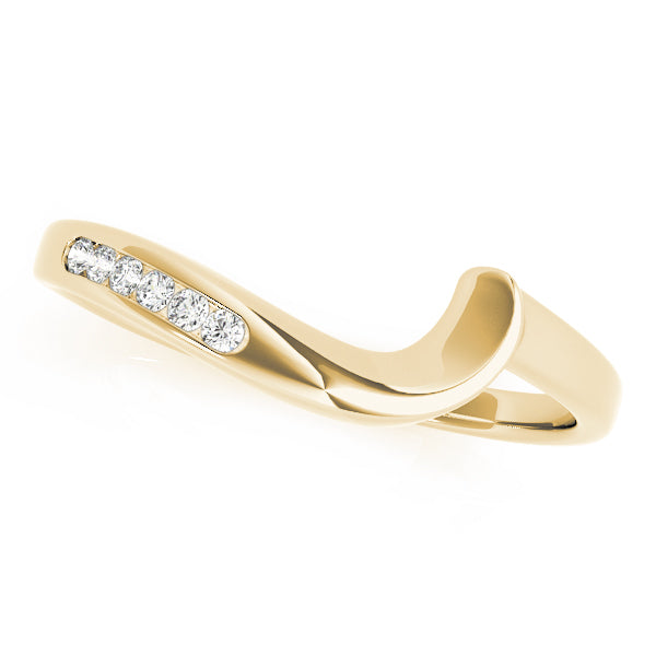 Curved Diamond Wedding Band · 0.04 ct tw