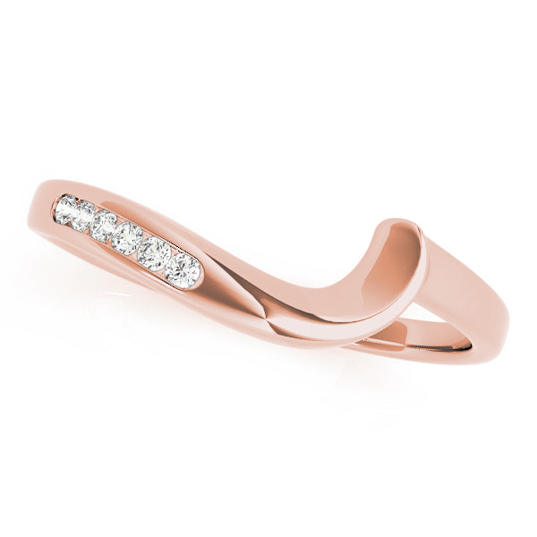 Curved Diamond Wedding Band · 0.04 ct tw