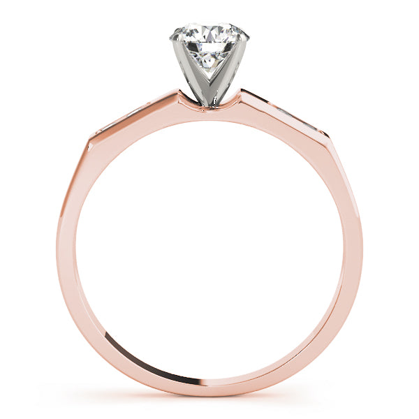 Single Row Channel Set Diamond Engagement Ring · 0.10 ct tw