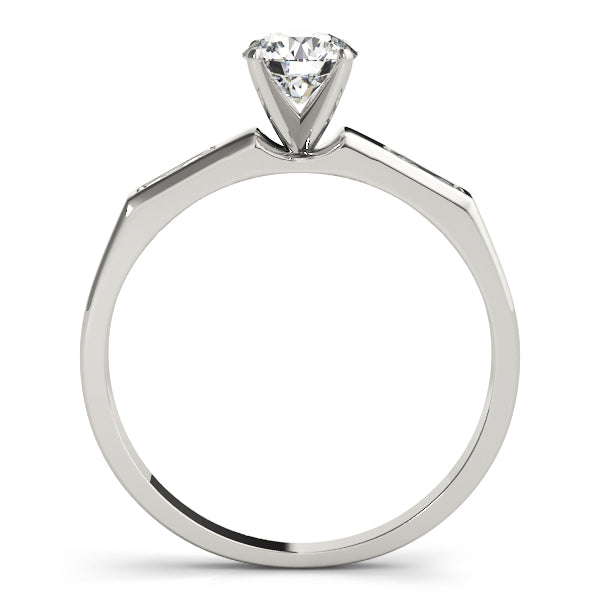 Single Row Channel Set Diamond Engagement Ring · 0.10 ct tw