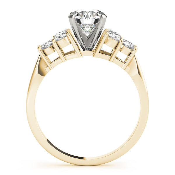 Cluster Sides Diamond Engagement Ring · 0.54 ct tw
