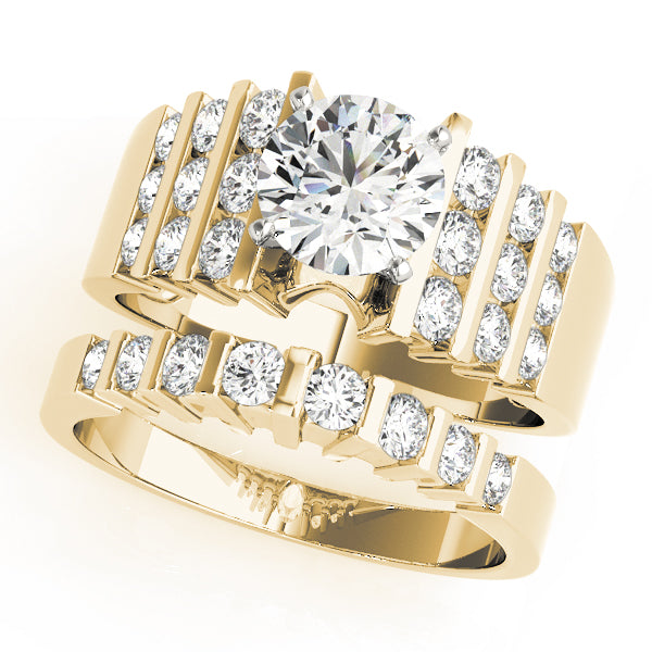 Multi-Row Diamond Engagement Ring · 0.48 ct tw