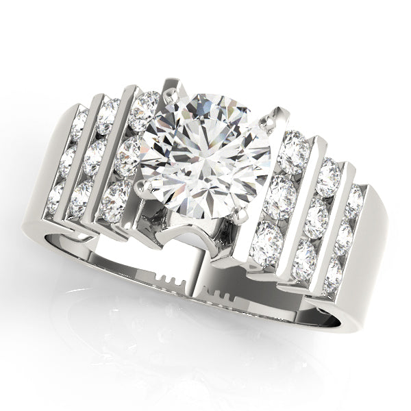 Multi-Row Diamond Engagement Ring · 0.48 ct tw