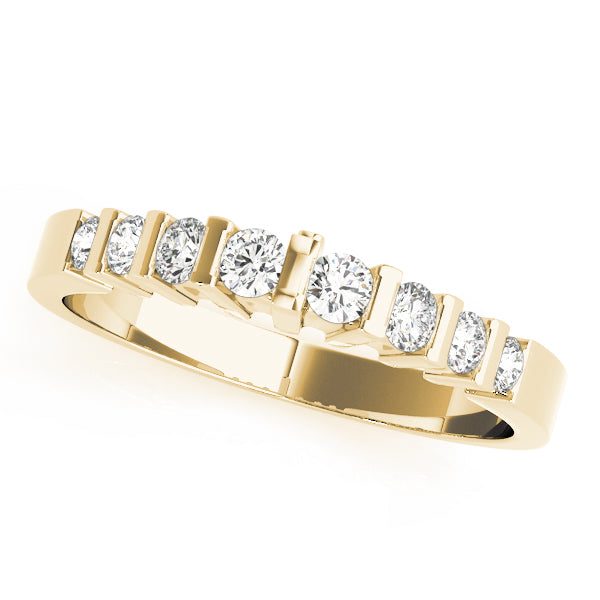 Bar Set Diamond Wedding Band · 0.25 ct tw