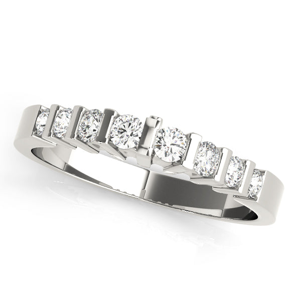 Bar Set Diamond Wedding Band · 0.25 ct tw