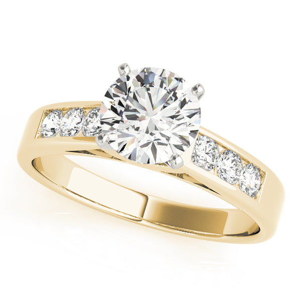 Single Row Channel Set Diamond Engagement Ring · 0.30 ct tw