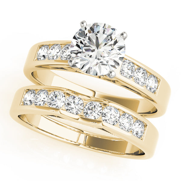 Single Row Channel Set Diamond Engagement Ring · 0.30 ct tw