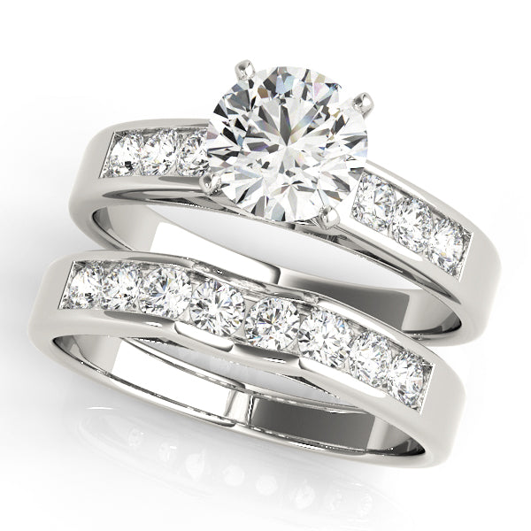 Single Row Channel Set Diamond Engagement Ring · 0.30 ct tw